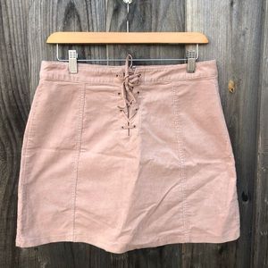COPY - Corduroy lace up skirt